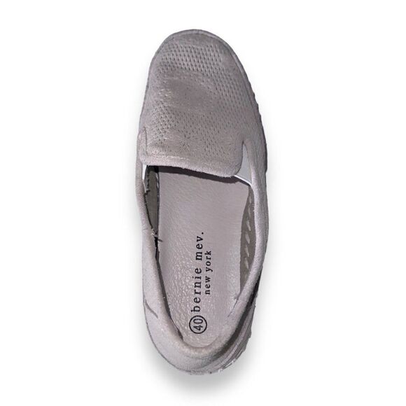 Bernie Mev. New York TW226 Slip-on Suede Loafer Light Grey Women's 9.5-10 - Picture 9 of 11